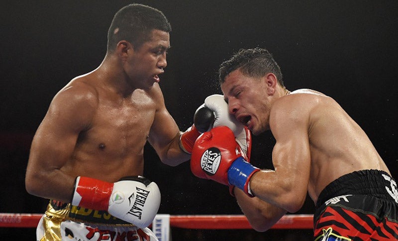 Chocolatito González durante una pelea