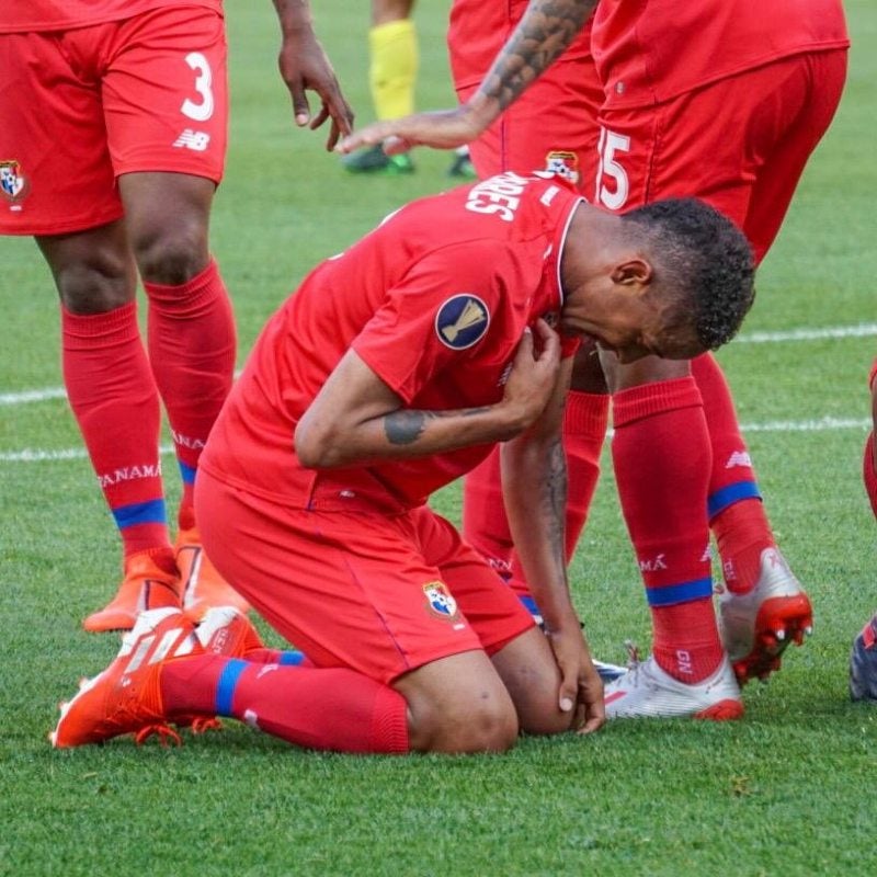 Gabriel Torres durante un partido con Panamá