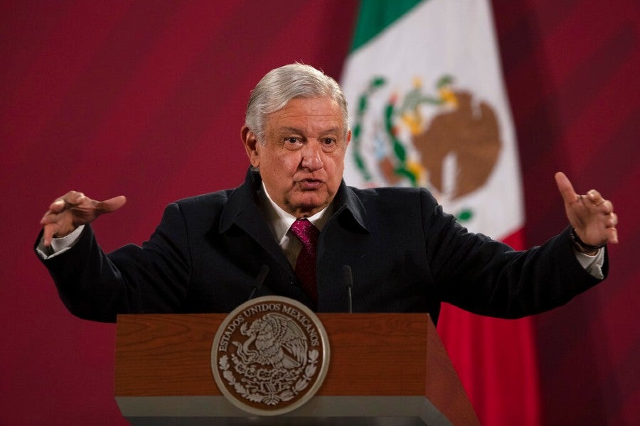 López Obrador en conferencia de prensa