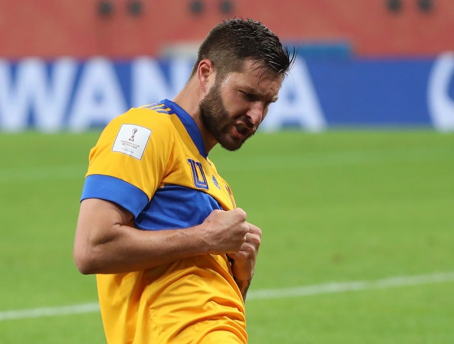 André-Pierre Gignac en un partido con Tigres