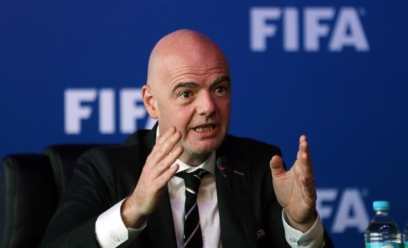 Gianni Infantino en un evento de la FIFA