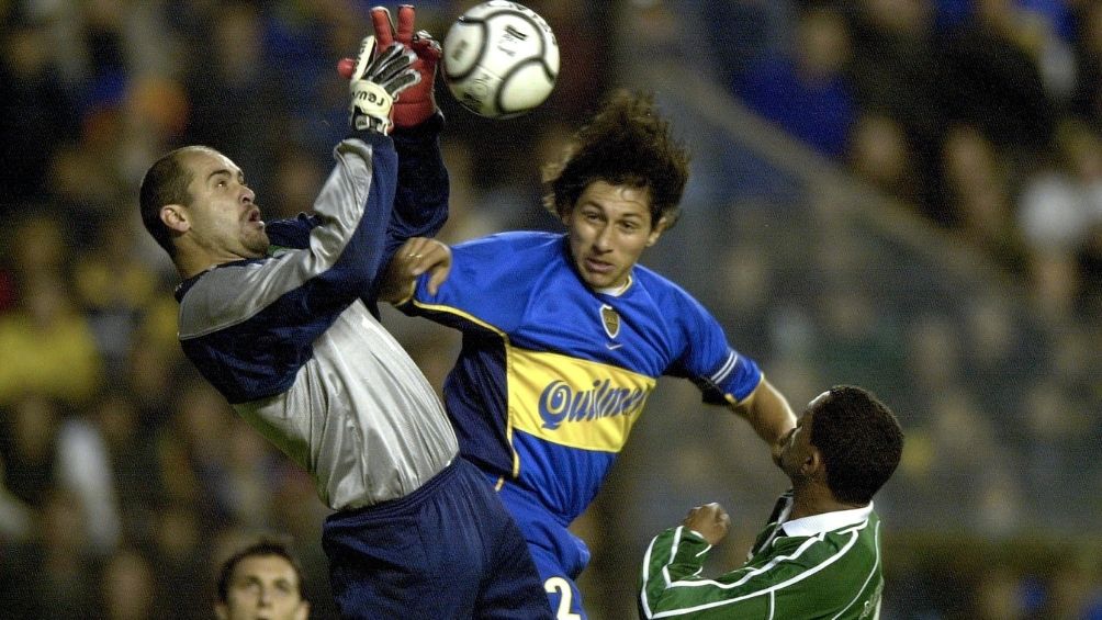 Marcos en un partido con Palmeiras 