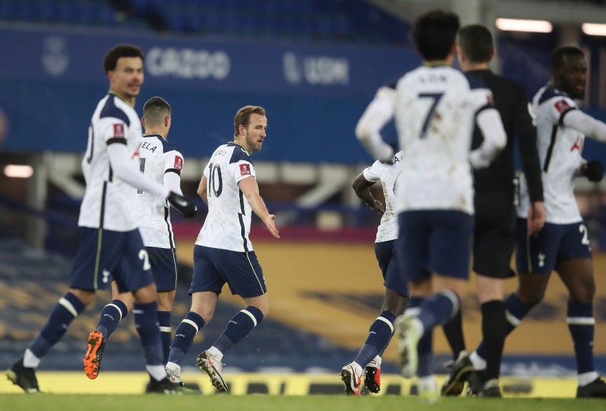 Jugadores de los Spurs del Tottenham