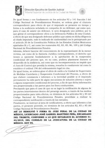 Documentos en contra de Henaine Buenrostro