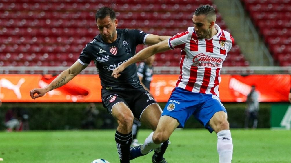 Mayorga en el partido vs Necaxa 