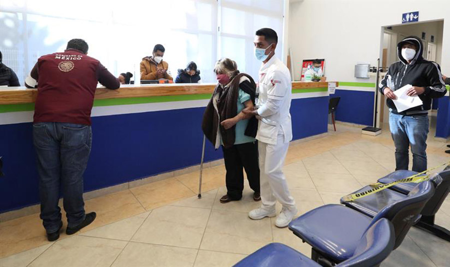Centro de vacunación contra Covid-19 en Guanajuato