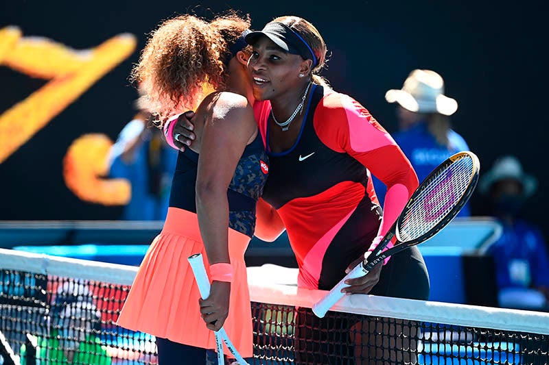 Serena Williams felicita a Naomi Osaka en el Australian Open 