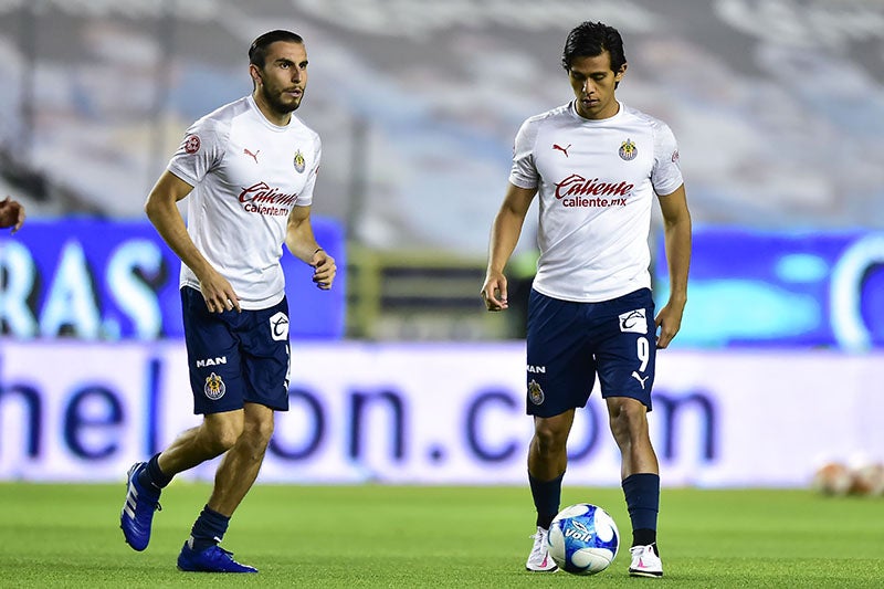 Mayorga y JJ Macías previo a un duelo de Liga MX