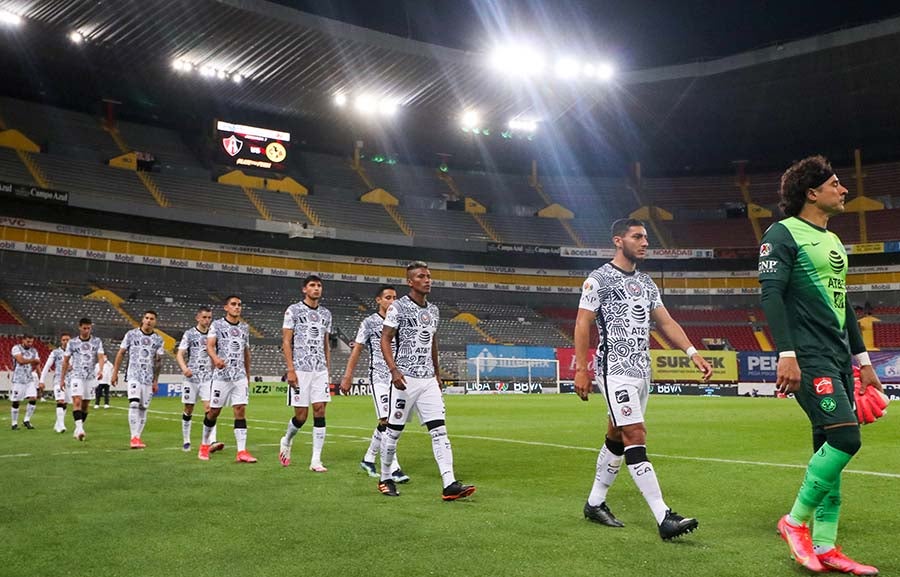 Jugadores del América previo a duelo ante Atlas