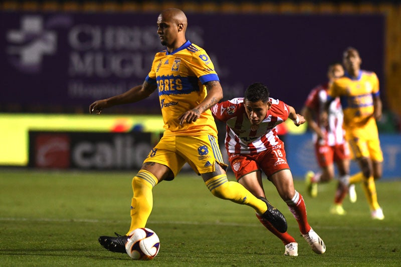 El jugador de Tigres durante un partido