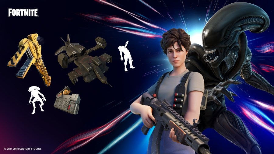 Ripley y el Xenomorfo de Alien llegarán a Fortnite