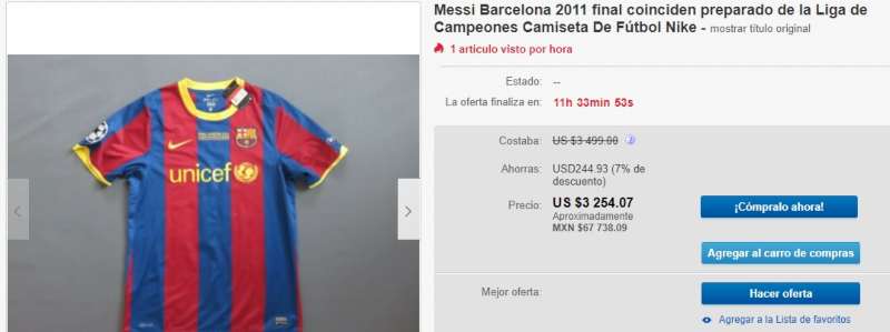 Playera de Messi