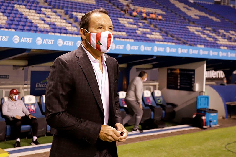 José Guadalupe Cruz durante el duelo ante Puebla 