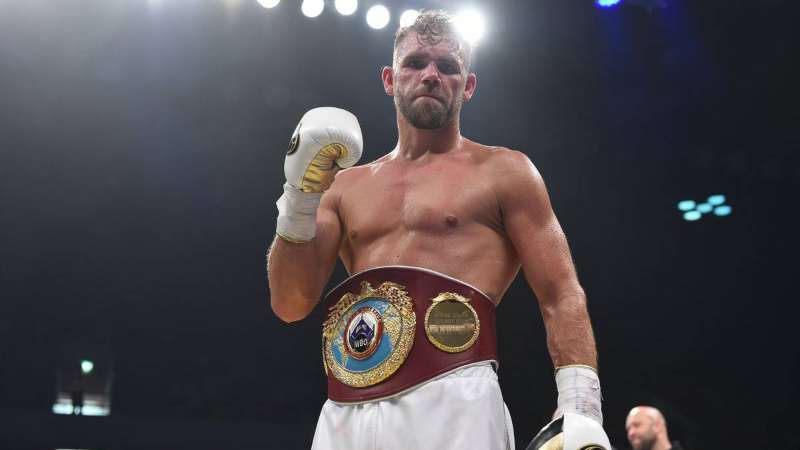 Billy Saunders previo a una presentación