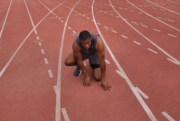 Yohan Blake en entrenamiento