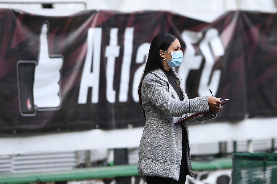 Mafer Alonso durante un partido