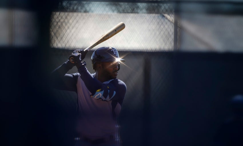 Randy Arozarena, jugador de los Rays de Tampa Bay