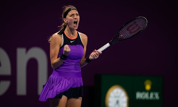 Petra Kvitova en la semifinal de Doha