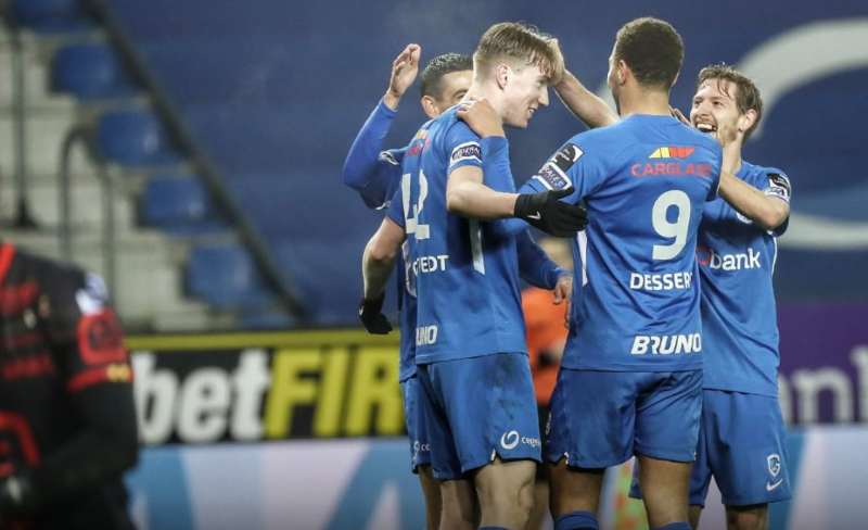 Genk en festejo de gol