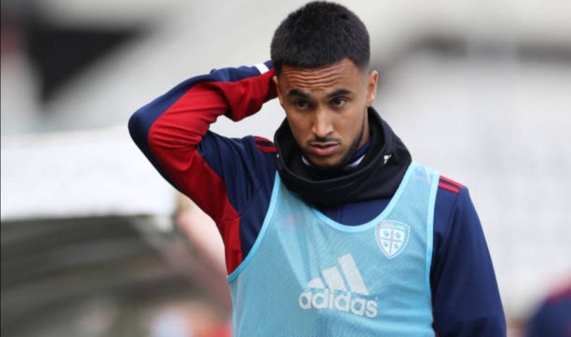 Adam Ounas, en un entrenamiento con su exequipo