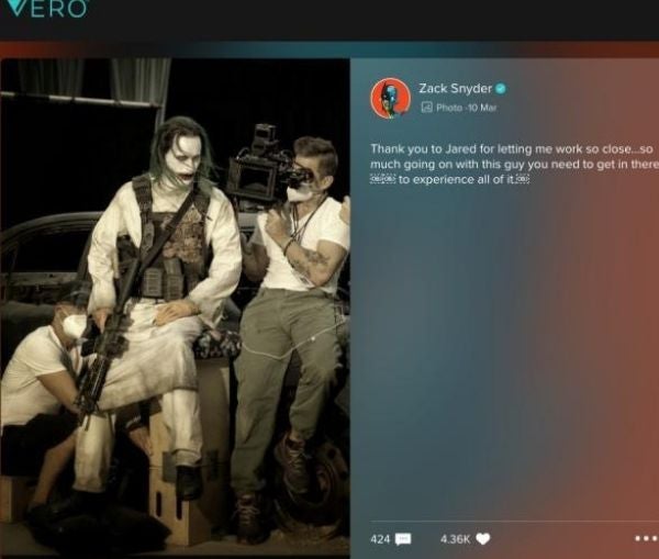 Zack Snyder compartió la nueva imagen del Joker