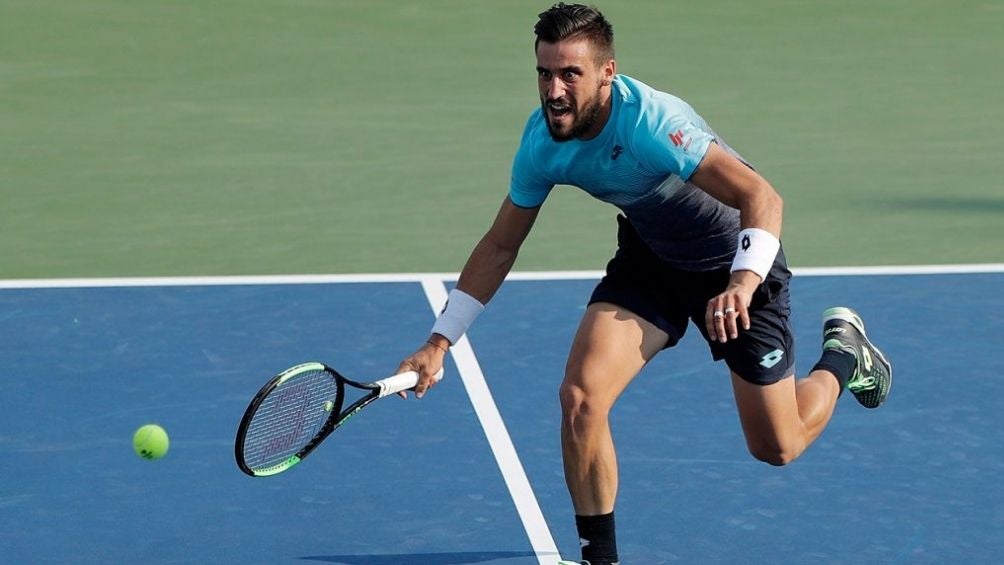 Damir Dzumhur durante un partido