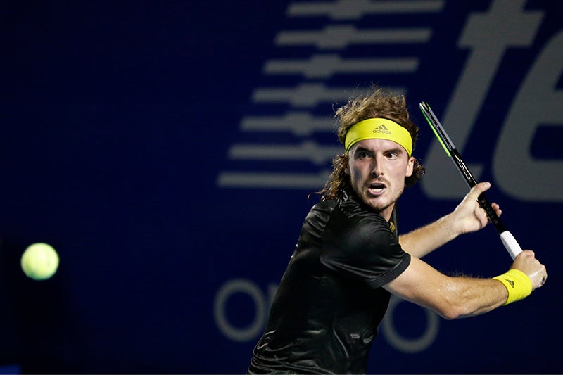 Stefanos Tsitsipas durante el duelo ante Lorenzo Musetti