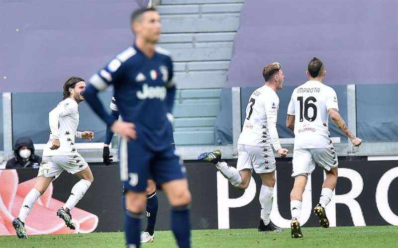Cristiano Ronaldo en partido con Juventus
