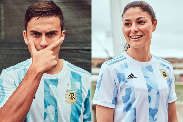 Paulo Dybala y Vanesa Santana, presentan nuevo uniforme