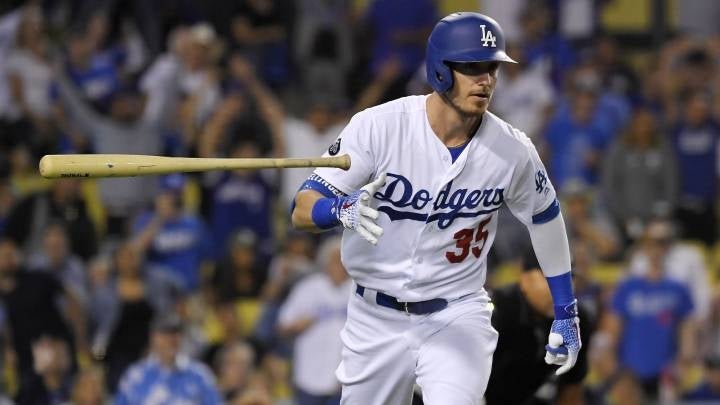 Cody Bellinger en un partido con los Dodgers