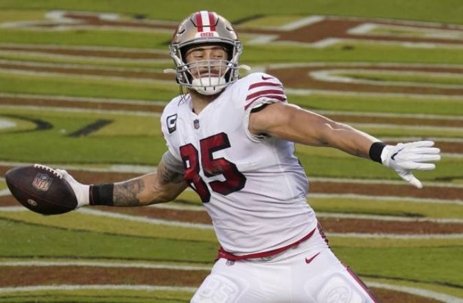 George Kittle tras ganar el Super Bowl con San Francisco