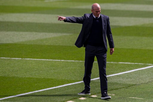 Zinedine Zidane en acción frente a Eibar