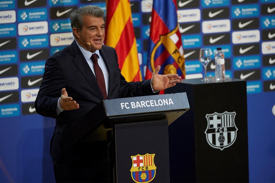 El presidente del FC Barcelona, Joan Laporta 