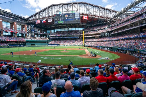 Globe Life Field en el Blue Jays vs Rangers