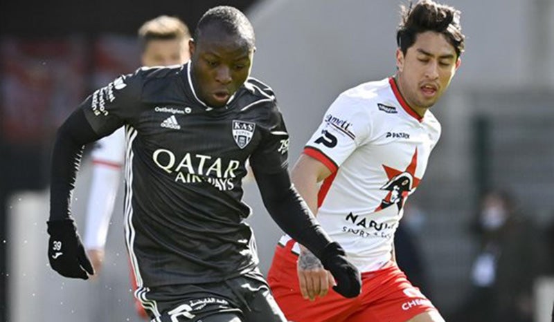 Omar Govea durante el parrtido ante el Eupen