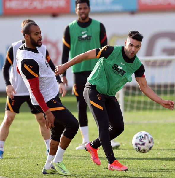 Falcao, durante un entrenamiento del Galatasaray