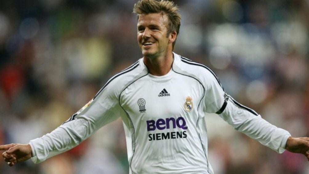 David Beckham durante su paso por el Real Madrid 