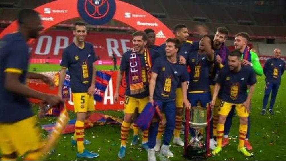 Foto de los jugadores del Barcelona 