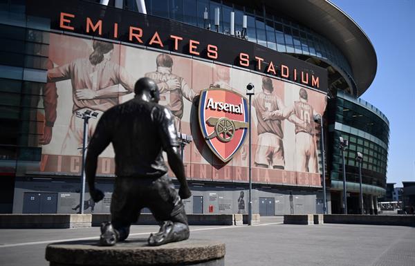 Las afueras del estadio del Arsenal