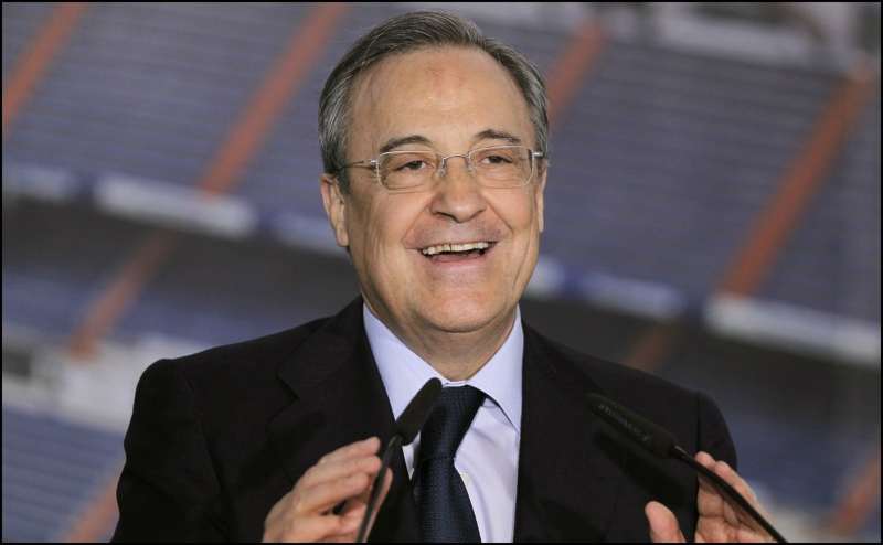 Florentino Pérez en una presentación