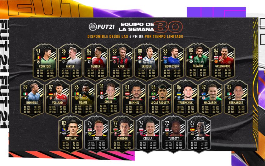 Chicharito Hernández dentro del Equipo de la Semana 30 de FIFA 21