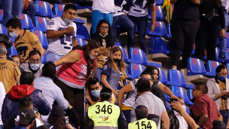 Pelea en el Estadio Cuauhtémoc