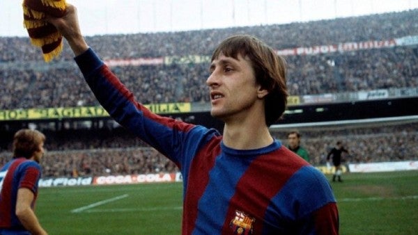 Johan Cruyff como jugador del Barcelona