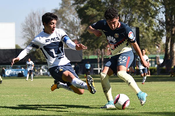 El mediocampista contra América en Fuerzas Básicas