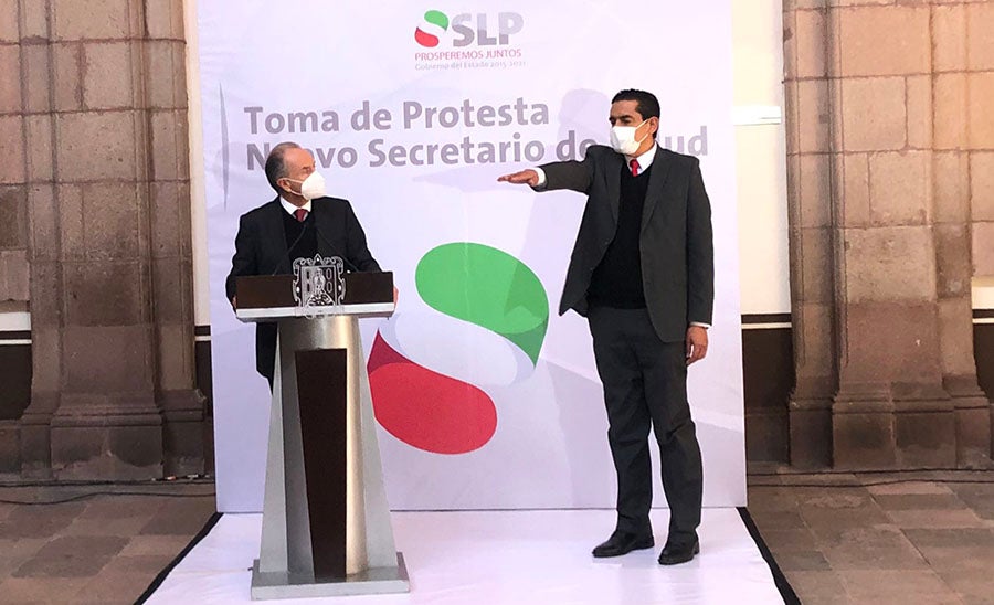 Miguel Ángel Lutzow Steiner toma protesta como secretario de salud en San Luis