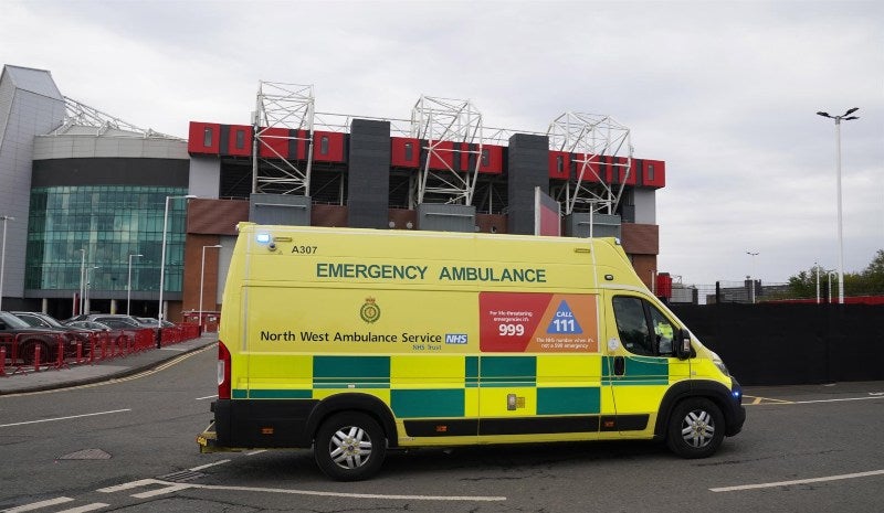 Policía en el Old Trafford