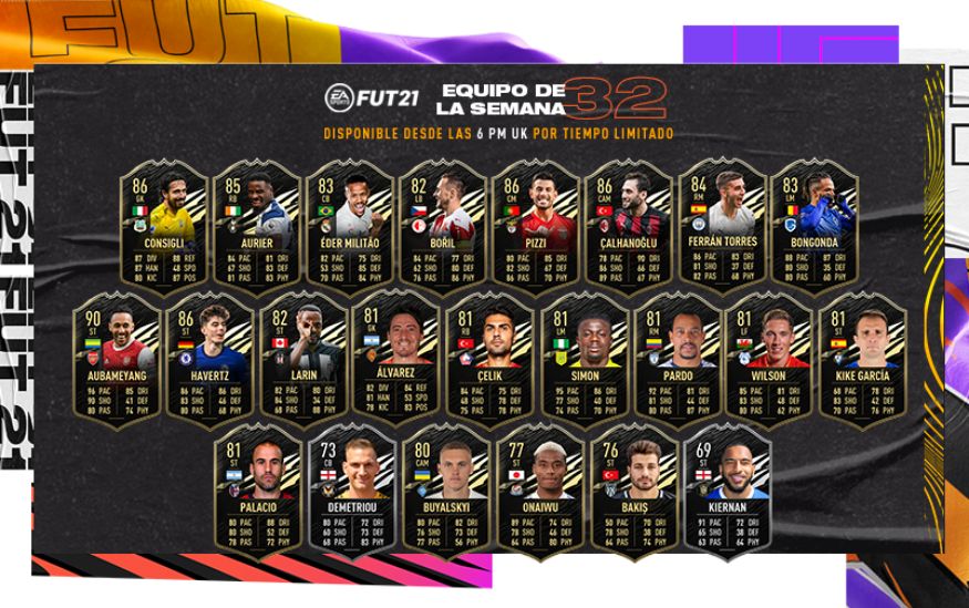 TOTW 32 de FIFA 21 