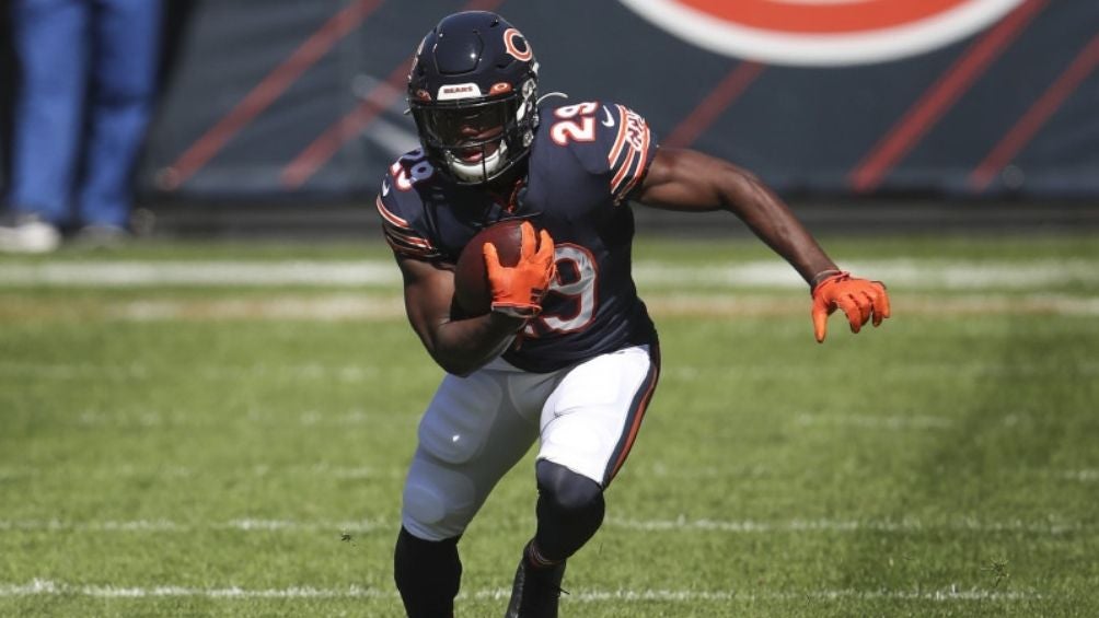 Tarik Cohen en un partido con los Bears 