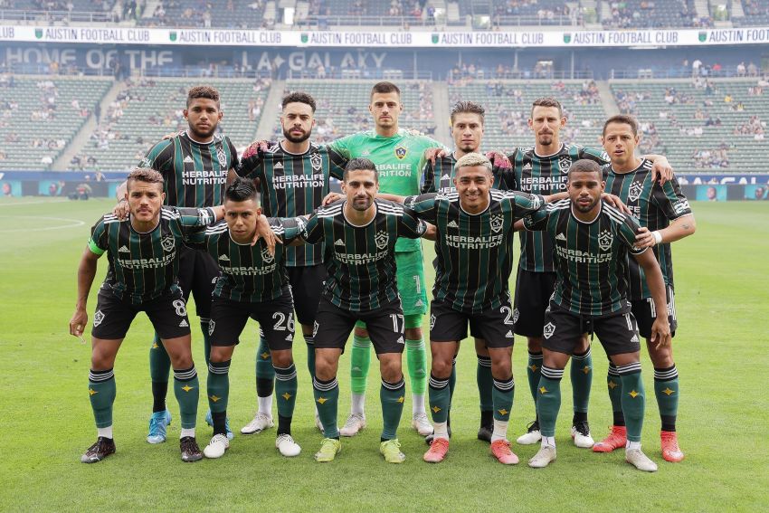 El equipo titular del LA Galaxy que enfrentó a Austin FC