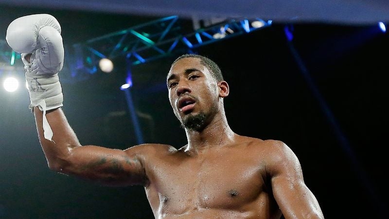 Demetrius Andrade tras un combate de boxeo